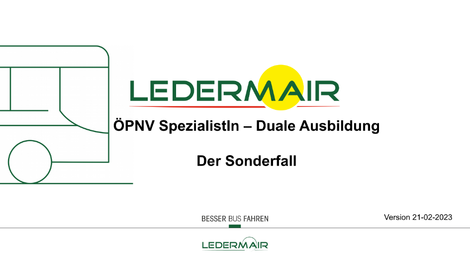 ÖPNV SpezialistIn - Der Sonderfall